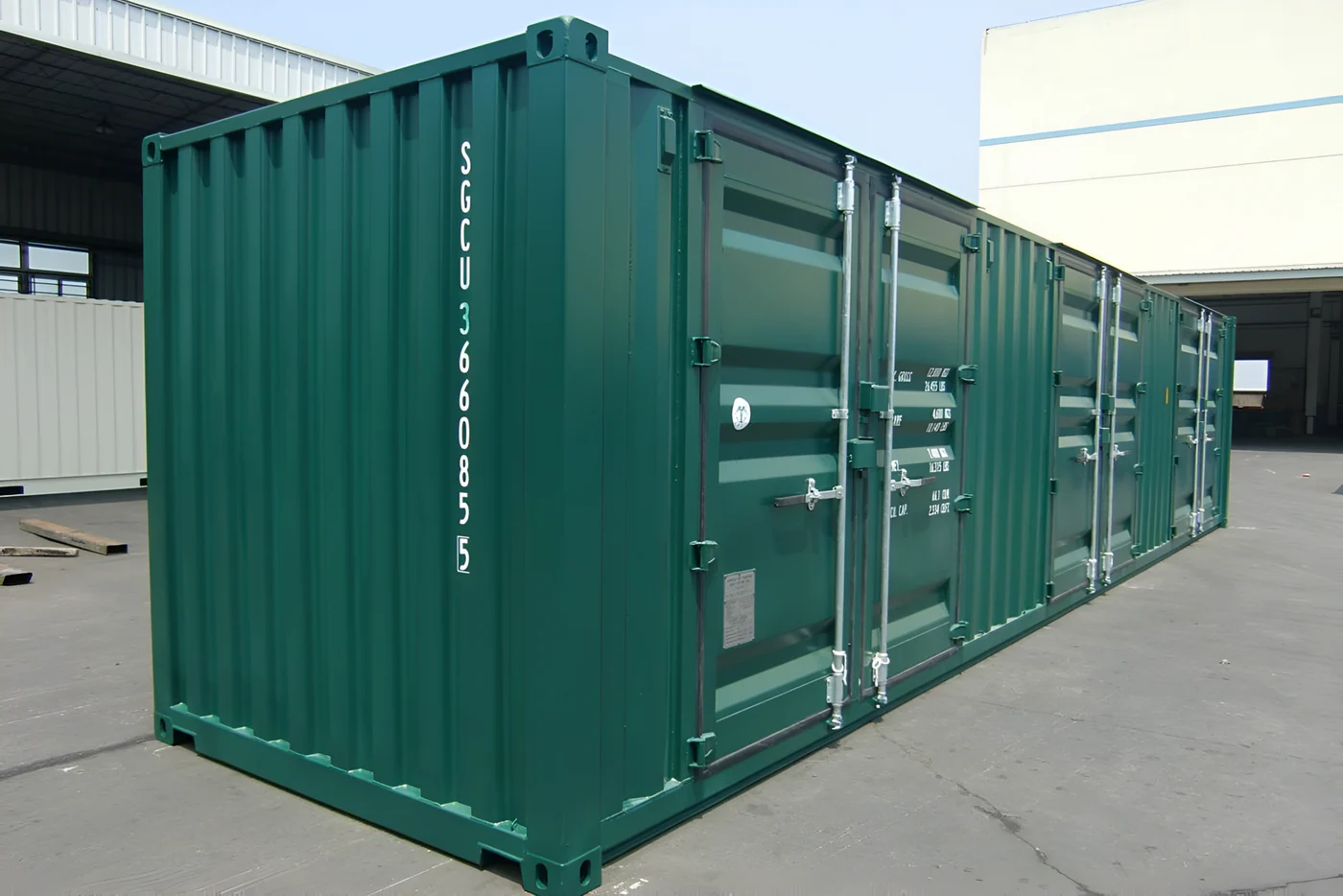 Contenedor de almacen de 40 pies y 6 puertas – Image 3