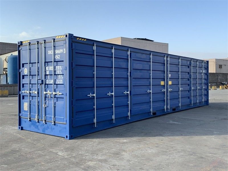 Contenedor maritímo de 40 pies HC con puertas laterales